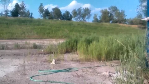 Abandoned, Shooting Range, Riding to Guard Tower, Circle Range, Harvey IL Video stock 247276020