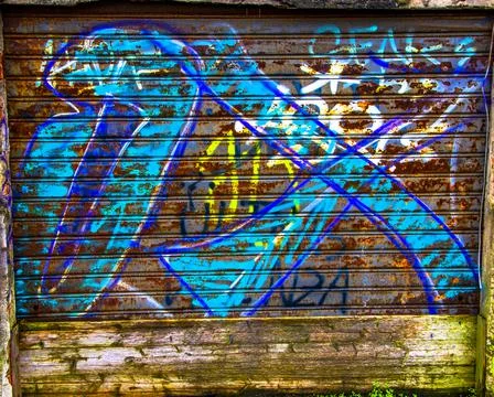 Abandoned shutter one Stock Photos