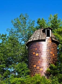 Abandoned silo s Stock Photos