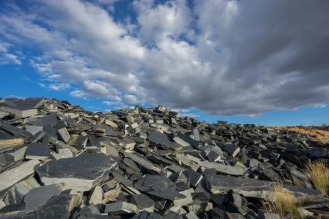 Abandoned slate mine Stock Photos