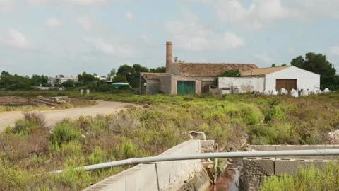 Abandoned small factory building Stock Footage 131346760
