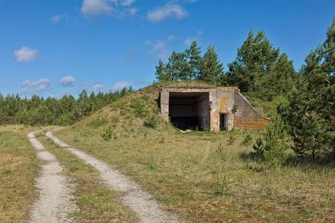 Abandoned soviet bunker. Stock Photos