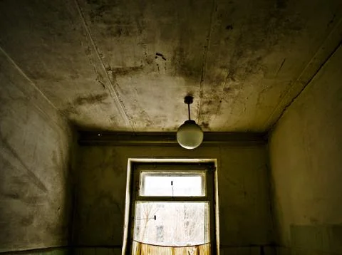 Abandoned Soviet canteen Stock Photos