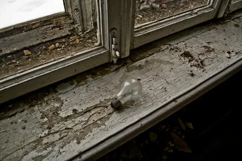 Abandoned Soviet canteen Stock Photos