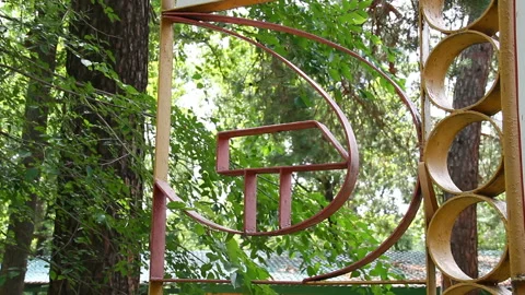 Abandoned Soviet character in a children's camp Stock-Footage 85684012