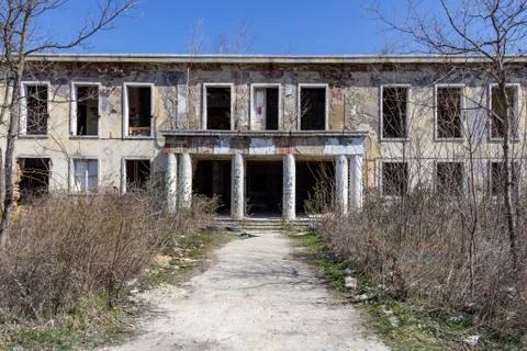 Abandoned Soviet era army base near Szentkirlyszabadja, Hungary Stock Photos