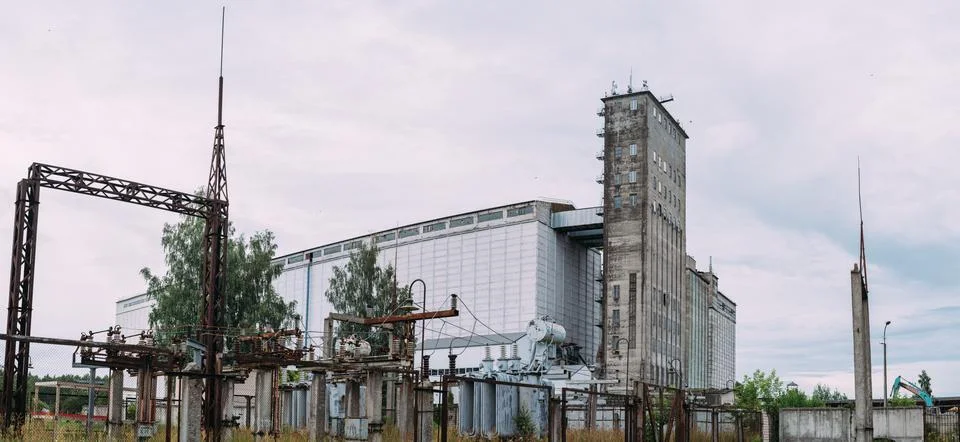 Abandoned Soviet Flour Processing Plant Stock Photos