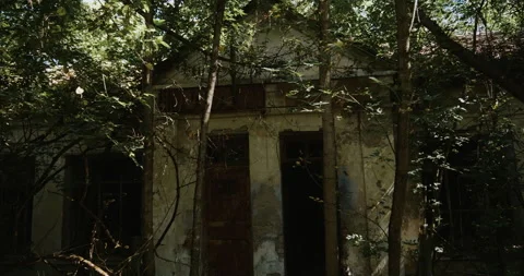 Abandoned soviet hospital Stock Footage 138995754