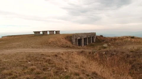 Abandoned Soviet military base Stock Footage 68943836