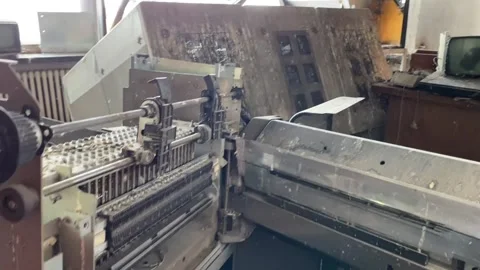 Abandoned Soviet Office with Old Computers and Dusty Furniture Stock Footage 281520199