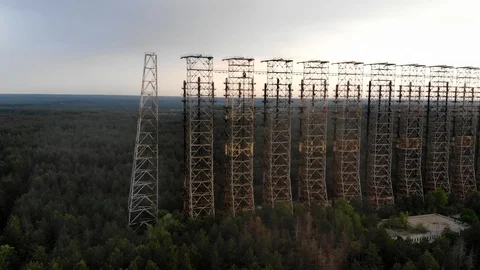 Abandoned Soviet Radar Duga Stock Footage 115360731