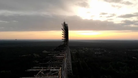 Abandoned Soviet Radar Duga Stock Footage 115360833
