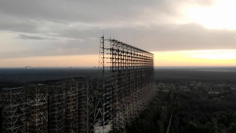 Abandoned Soviet Radar Duga Stock Footage 115360869