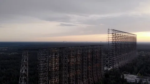 Abandoned Soviet Radar Duga Stock Footage 115360873