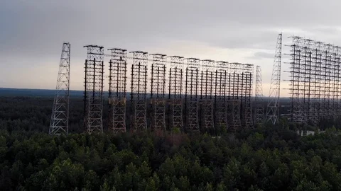 Abandoned Soviet Radar Duga Stock Footage 115361009