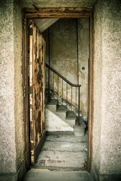 Abandoned Staircase Stock Photos