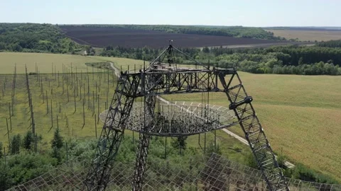 Abandoned station for studying the ionosphere. Stock Footage 210200277
