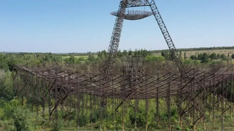 Abandoned station for studying the ionosphere. Vidéo 210225596
