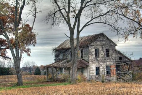 Abandoned Ste Gen House Stock Photos
