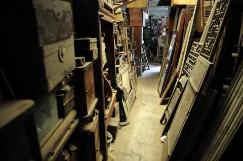 Abandoned storage. Stock Photos
