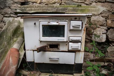 Abandoned stove Stock Photos
