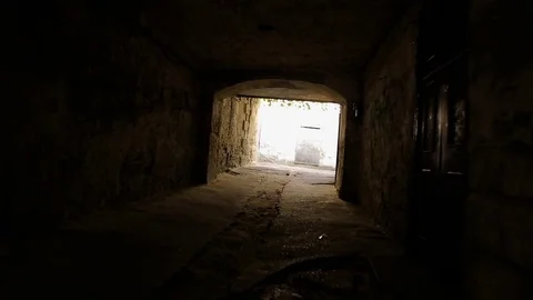 Abandoned street with graffiti Stock Footage 70146704