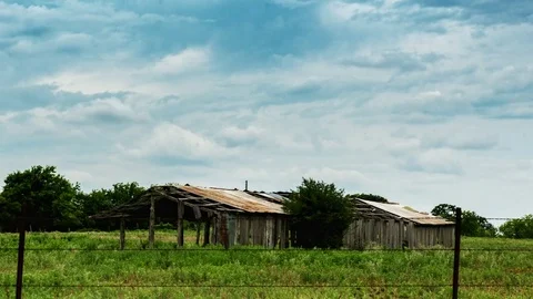 Abandoned structure off interstate 45 Video stock 77420684