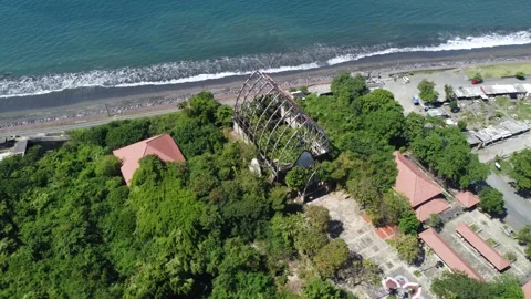 Abandoned structure orbit Stock Footage 329892201