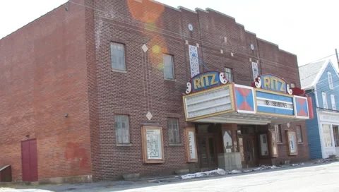 Abandoned Theater - wide Stock Footage 2644440