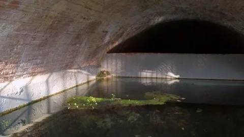 Abandoned thermal bath Video stock 180970928