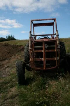 Abandoned tractor Fotos de archivo