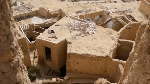 An Abandoned Traditional Mud House In A Middle Eastern Village Stock Footage 234458302