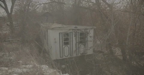 Abandoned Trailer Stock Footage 233102216