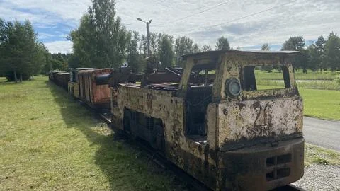 Abandoned Train Consist Stock Photos