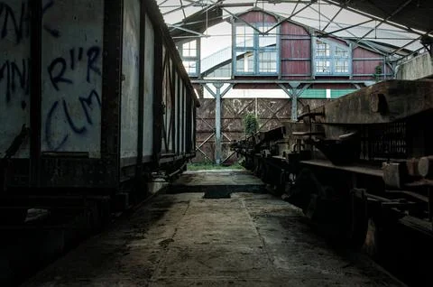 Abandoned Train Depot Stock Photos
