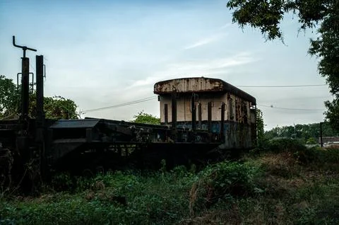 Abandoned Train Depot Stock-Fotos
