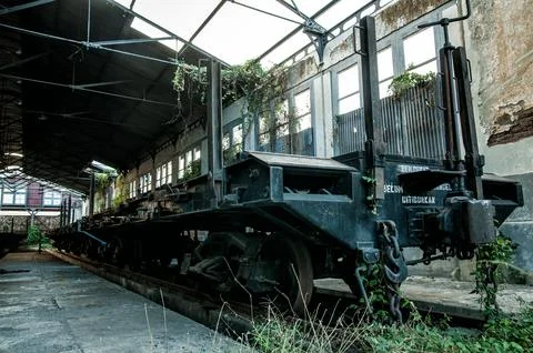 Abandoned Train Depot Foto stock