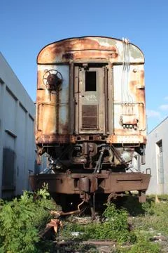 Abandoned train Stock Photos