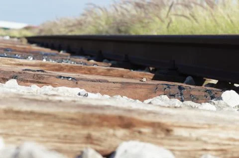 Abandoned train rail Stock-Fotos