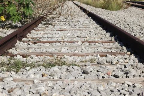 Abandoned train rail Stock-Fotos
