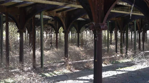 Abandoned Train Station Video stock 25509141