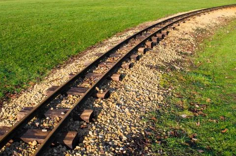 Abandoned train tracks Foto stock