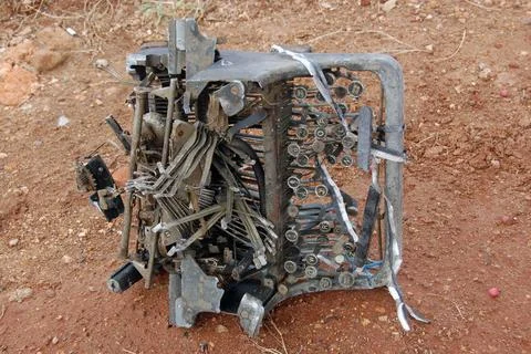 Abandoned typewriter Stock Photos