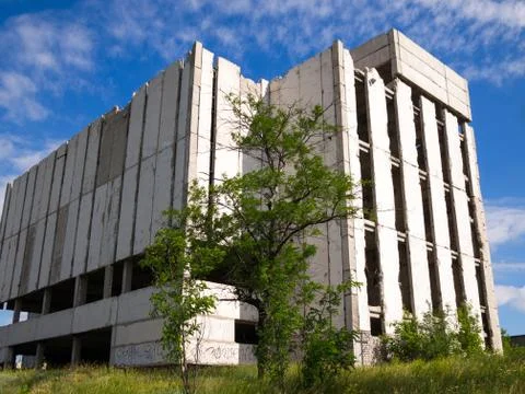 Abandoned unfinished building Stock Photos