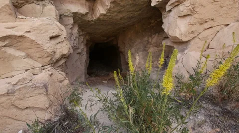 Abandoned Uranium Mine Wild West Utah Panning Shot Stock Footage 38017308