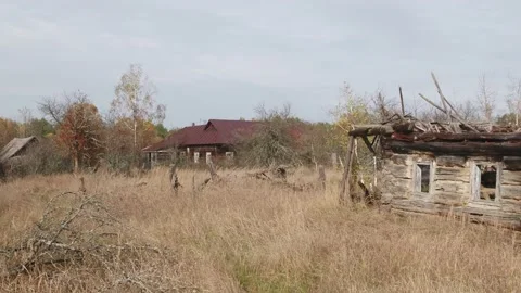 The abandoned village Stock Footage 163962559