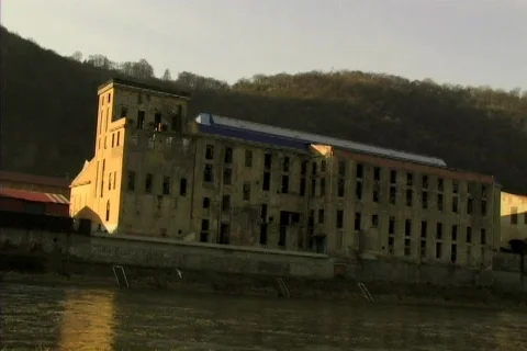 Abandoned warehouse Stock Footage 88368