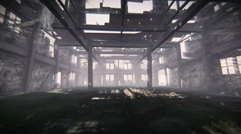 Abandoned warehouse Stock Footage 35223311