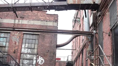 Abandoned Warehouse Vídeo Stock 47461948