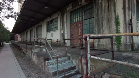 Abandoned Warehouse Navy Yard Stock Footage 232704476